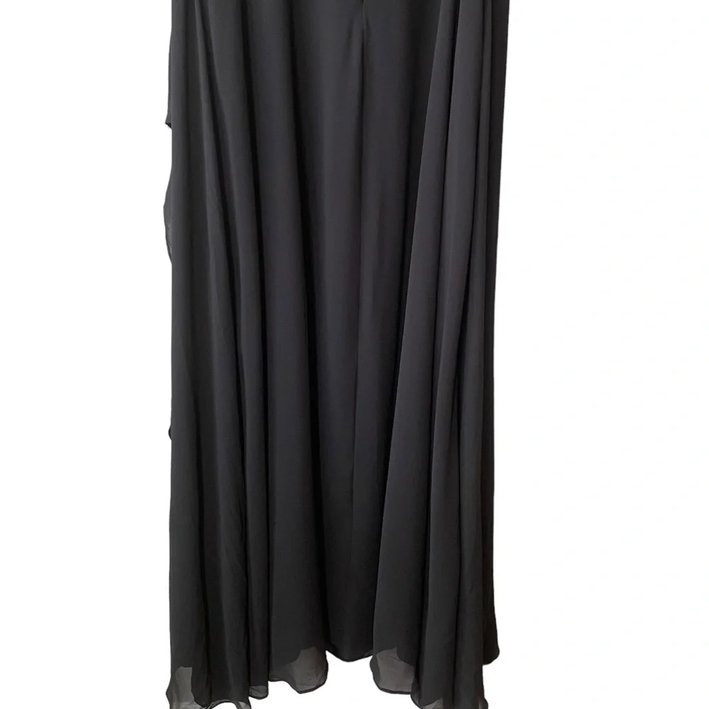 - City Chic Maxi Eyelash Ebony Lace Bodice Formal Evening Gown Dress - Picture 10 of 14